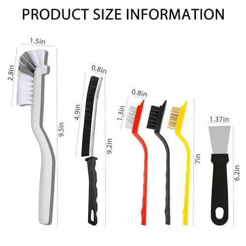 Crevice Cleaning Brush Tool - Heavy Duty Hard Bristle Gap Brush for Deep Cleaning - Ultra-Thin Grout Scrubber for Bathroom, Toilet, Bathtub, Kitchen Sink & Window Tracks-12 Pack - Image 3