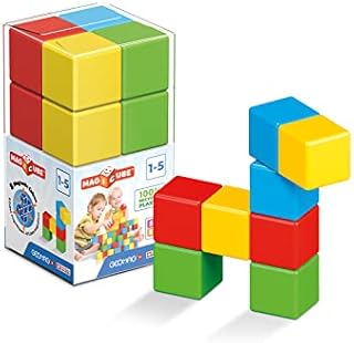 GEOMAG Magicube 54 Green | Magnetic Toys | Toddler Magnets | STEM-endorsed Educational Building Cube Set for Creativity and Early Learning Fun | Swiss-made | 8 pieces |Ages 1-5