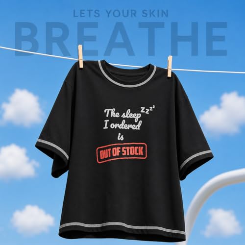 Image of The Mom Store Mom T-Shirt | Cotton | Pre and Post Pregnancy | Quirky Statements | Comfortable | Oversized