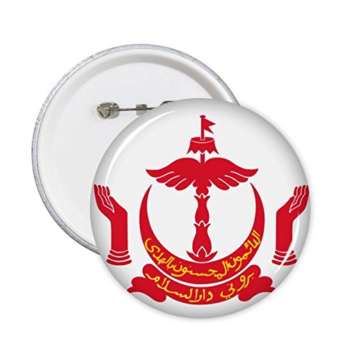 Badge Brunei souvenir de voyage lot de 5 pins ronds pour cadeau