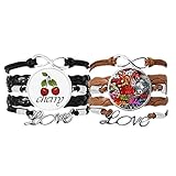 Merkmale: - Ein farblich passendes Accessoire zum Tragen von Kleidung - mehrlagiges Lederseil-Design - Entworfen mit zwei gedrehten Lederseilen - Silberfarbenes Metallschild 