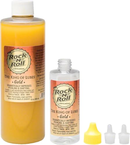 Rock N Roll Gold Chain Lubricant 16-Ounce Complete Kit w/ 4oz Bottle & Applicator