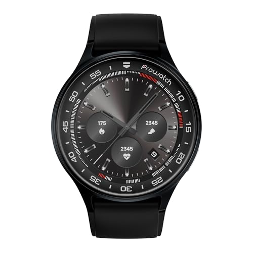 Image of ProWatch Xtreme with Enhanced Fitness Features - 1.43 inch AMOLED AOD Display | Inbuilt GPS, Altimeter, Barometer & Compass | Body Energy Features| Corning Gorilla Glass 3 (Silicone)