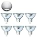 Price comparison product image MR16 LED Bulbs MTJL 5W GU5.3 LED Light Bulbs 50W Halogen Equivalent 6000k Cool White MR16 LED Spotlight Light Bulbs 450Lumen Non-dimmable AC/DC 12V Pack of 6 [Energy Class A+] [Energy Class A+]