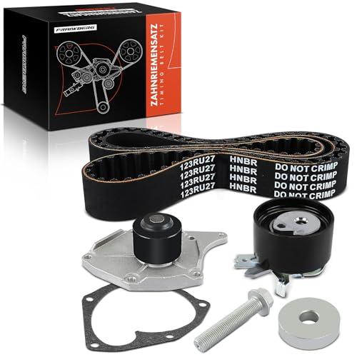 Frankberg Timing Belt Water Pump Compatible with Me.gane 3 Grandtour kz0/1 Twingo 2 cn0 Clio 2 bb cb Cap.tur 1 H5 J5 Qashqai +2 1 Sand.ero Duster hs