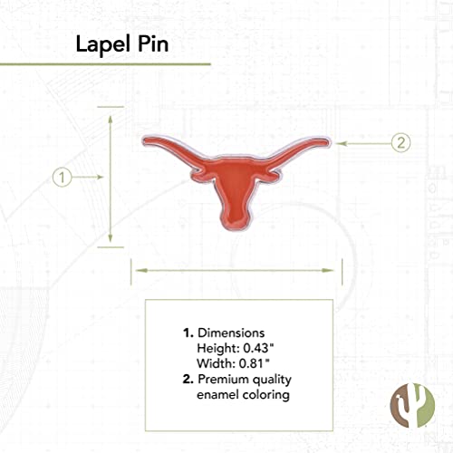 Desert Cactus University of Texas Lapel Pins Longhorns UT Austin Logo Enamel Made of Metal2