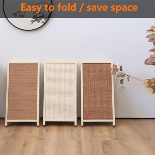 Cloison de séparation courte 3 panneaux 40x80 cm | Écran de confidentialité pliable - 7