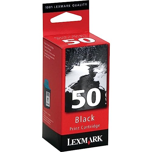 Lexmark 50   Cartucho de Tinta para impresoras (Negro, 410 páginas, Z12, Z22, Z32, Z715, P707, P706, Z705, Z703)