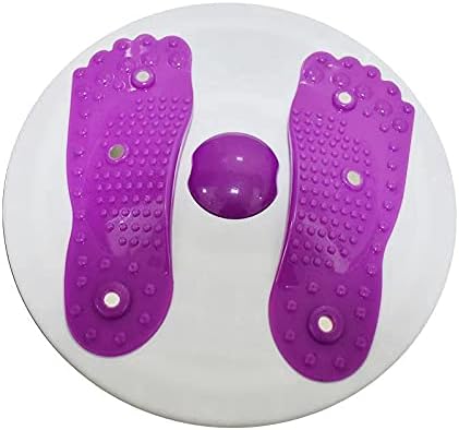 3D Massage Magnetic Therapy Waist Twisting Plate Waist Twister Aerobic Exercise Balance Board Foot Massage Plate Weight Loss Machine Body Shaping Disc for Indoor Fitness Sports (Purple)