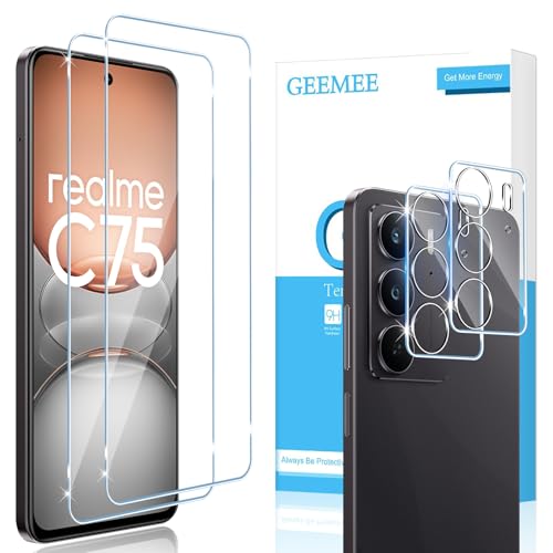 3 Pezzi Protezione Schermo In Vetro Temperato Per Realme 5 6 - Foto 9