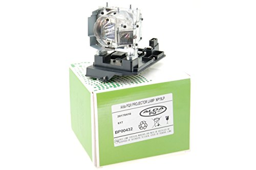 Alda PQ Premium, lámpara de proyector Compatible con los proyectores NEC NP-U250X, NP-U250X+, NP-U250XG, NP-U260W, NP-U260W+, NP-U260WG, U250X, U250XG, U260W, U260WG, NP19LP, lámpara con Carcasa