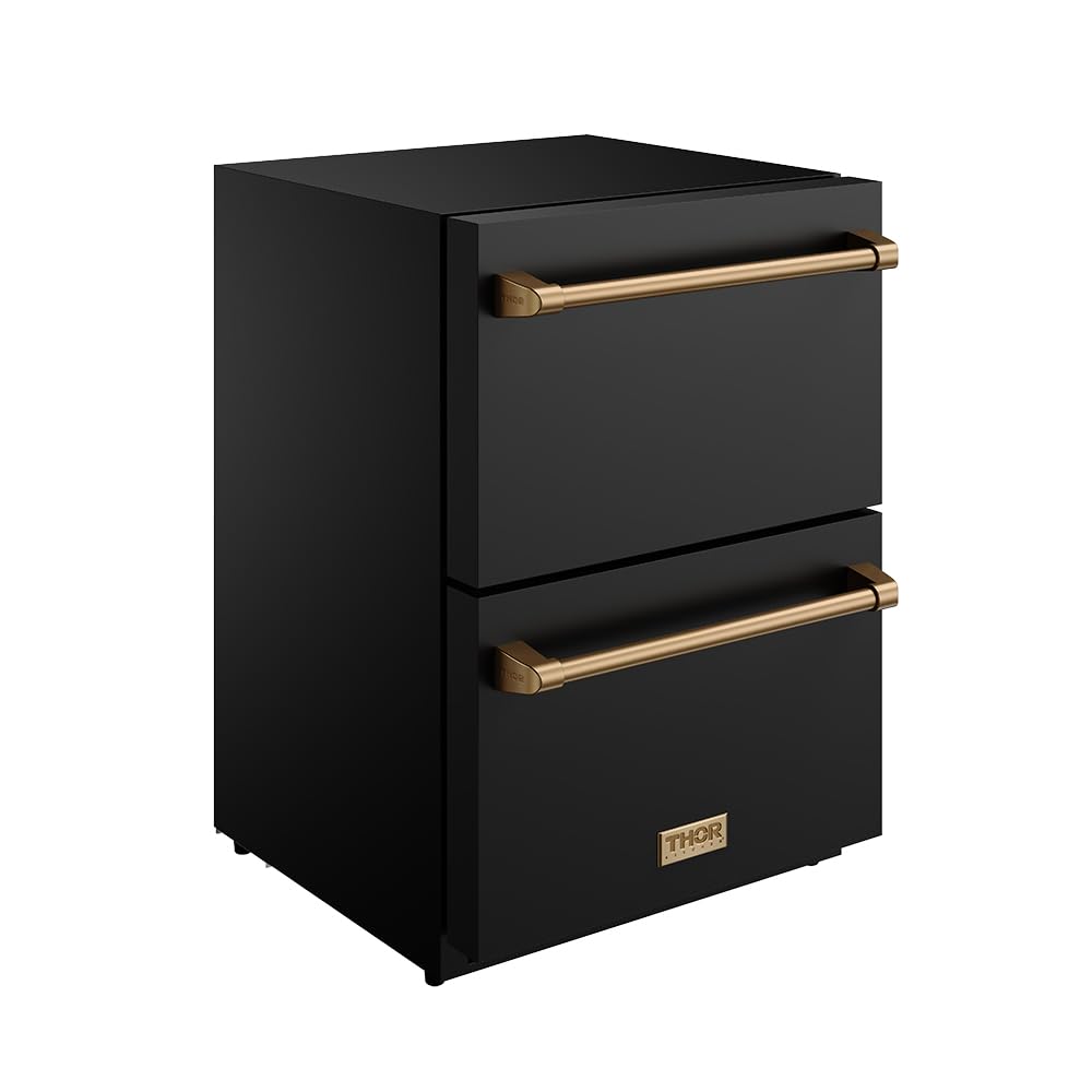 24 Inch Undercounter Built-In/Freestanding Drawer Freezer – Black/Bronze | Gordon Ramsay Series on Fridge.com - View 3