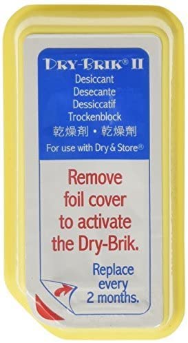 Dry-Brik® II Desiccant Block - One Single Brik | Replacement Moisture Absorbing Block for The Global II and Zephyr by Dry & Store | Hearing Device Dehumidifier