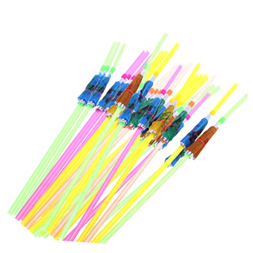 NOLITOY Canudos Decorativos Descartáveis ​​Descartáveis ​​Para Decoração De Frutas 100 Peças De Canu