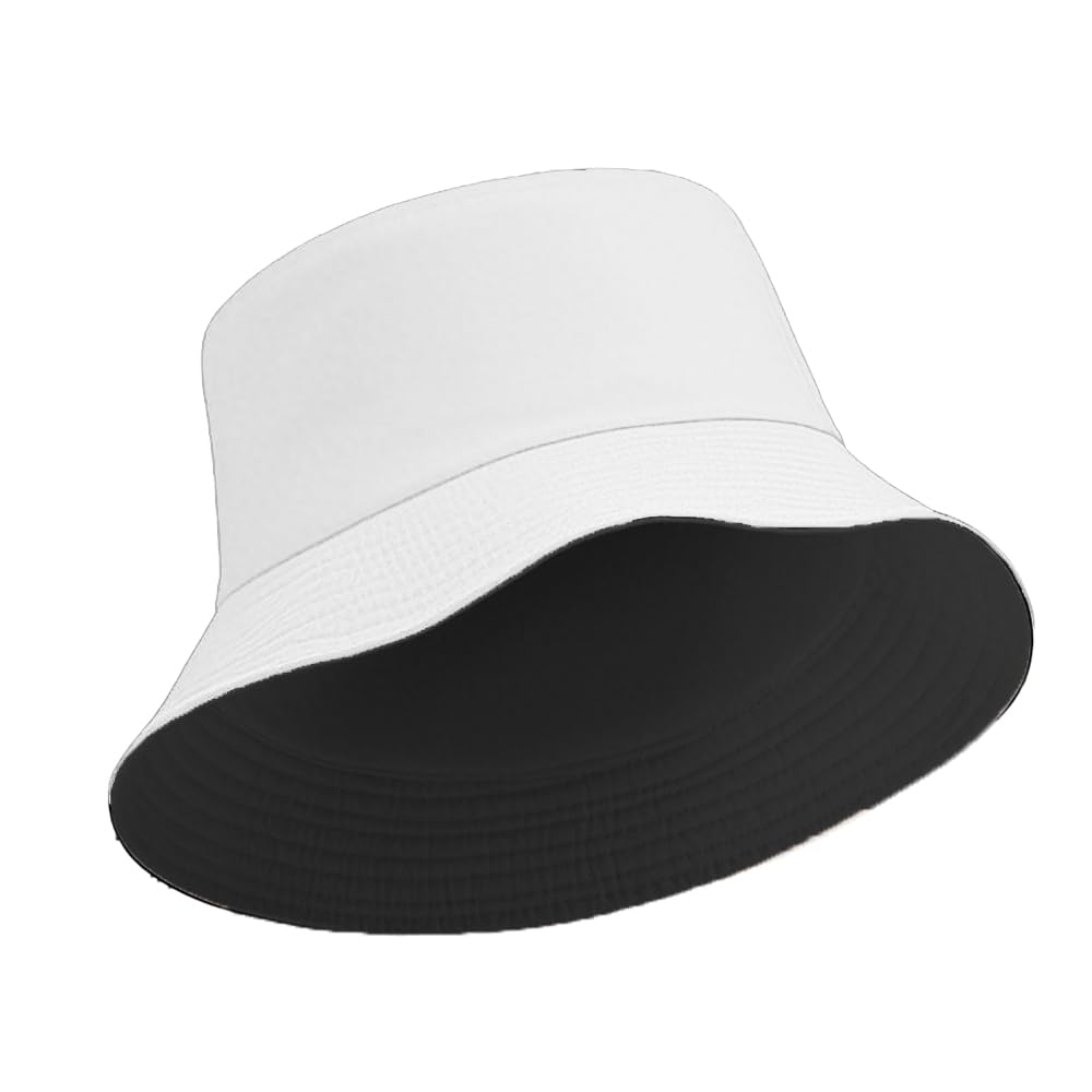 Bucket Hat for Men Women Sun Hat Beach Travel Fishing Hat Double Side Wear