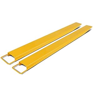 VEVOR Verlengingen palletvork 182 x 12,7 cm palletvork verlengingen open verlenging van staallegering, accessoires voor heftruck verplaatsen transporteren zware volumineuze ladingen