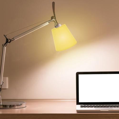 Image of Angoily Macaron Fabric Lamp Shade Hanging Ceiling Cover for Chandelier Light Weight Easy to Install Softens Bright Light for Home Decoration