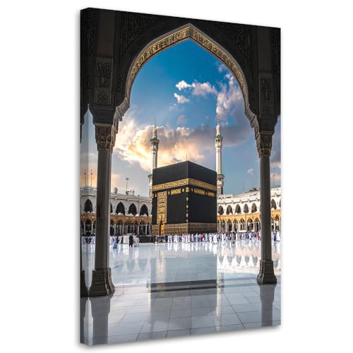 Tableau murale Mosquée de La Mecque decoration interieure toile Feeby 40x60