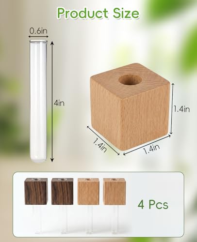 Set de 4 imanes decorativos de jarrones miniatura para refrigerador miniatura 2