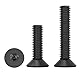 SHUNCHG 20 Stück M3x10mm Senkkopfschrauben,Torx Edelstahl A2 V2A Senkkopfschrauben mit Innensechsrund/Torx-Antrieb, Flachkopfschrauben für Maschinen, Möbel,Holz,Schwarz