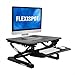 FlexiSpot Stand Up Desk - 27" wide Height-Adjustable Standing Desk Riser with Removable wider keyboard tray (M1B-Black)
