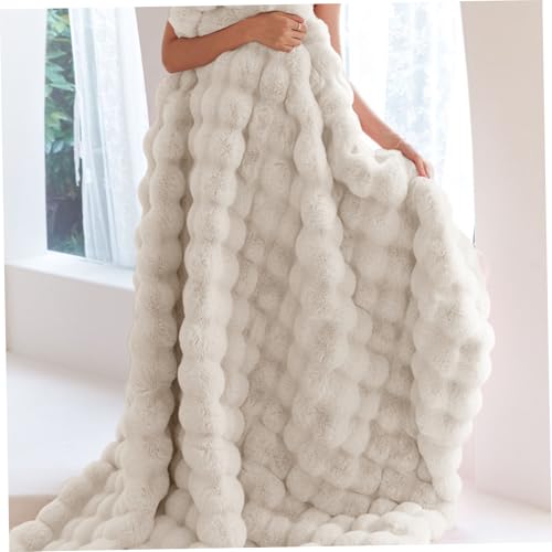 Couverture thermique en polyester épais blanc de qualité supérieure pour lit et sofa - 5