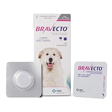 Antipulgas MSD Bravecto 1400mg p/Cães de 40 a 56kg
