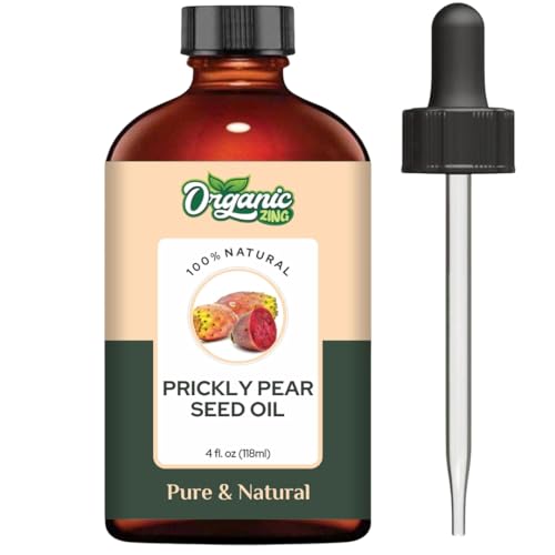 Image of Organic Zing Prickly Pear Seed (Opuntia basilaris P.) Oil | Pure & Natural Carrier Oil for Massage, Skincare & Haircare - 118ml /3.99fl oz