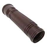 Yoidesu Rain Gutter Downspout Extension, Flexible PE Extendable Drain Away Extender for Outdoor Villa Round (Brown)