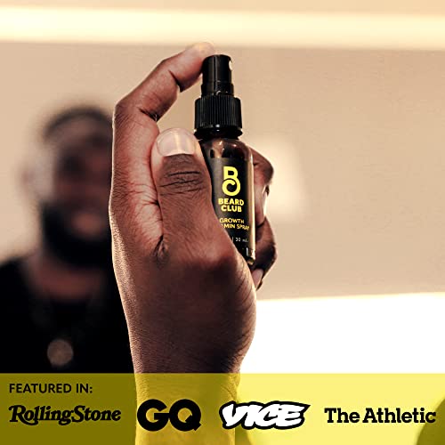 Beard Club Beard Growth Vitamin Spray - Natural Formula For Fuller, Thicker Facial Hair, Easy-To-Use, Nourishing & Soothing, Ideal For All Beard Types & Skin - Boost Your Beard #TOP5