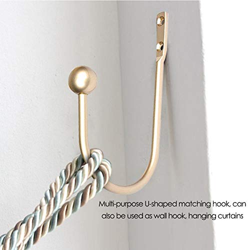 Jiang Hui 2 Pezzi Metal Holdback Tenda Fermatenda