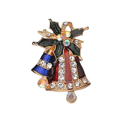 Preisvergleich Produktbild LISHUAIEN Weihnachtsmann Weihnachtsbaum Socken Socken Hut Strass Frauen Brosche Geschenke