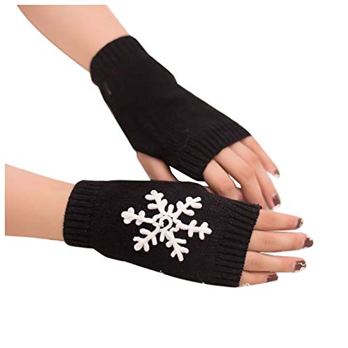 Weiche warme Handschuhe Mädchen Mitten warm halten Frauen fingerlosen Arm Winter-Strickhandschuh Lack Knete Handschuh Cover