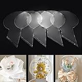 Bobo Balloons Wide Neck Bubble Balloons Large Clear PVC Balls for Balloon Stuffing Machine Balloon Stuffer Machin kit 5 Pack