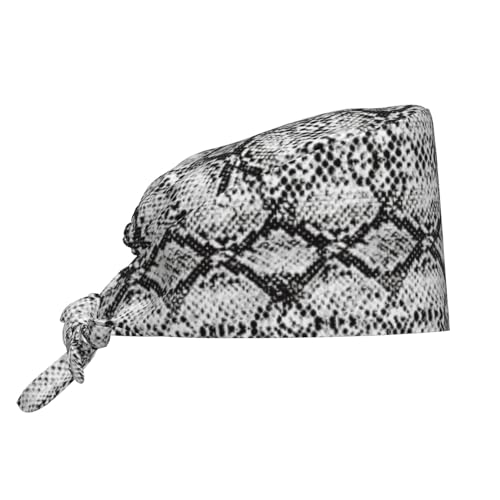 Image of Working Cap Scrub Cap with Sweatband Adjustable Unisex Women Tie Back Hat Nurse Surgical Caps