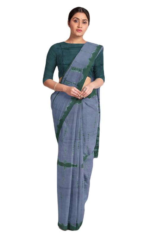 Image of SURAJ INTERNATIONAL Printed Cotton Saree For Women With Blouse Piece | Ideal For Everyday And Office Wear