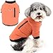 Zunea Dog Winter Coats for Small Dogs Soft Warm Fleece Lined Puppy Clothes with Leash Ring Cold Weather Pet Girl Boy Apparel Windproof Coat with Zipper Pocket Doggie Chihuahua Clothing Orange XL
