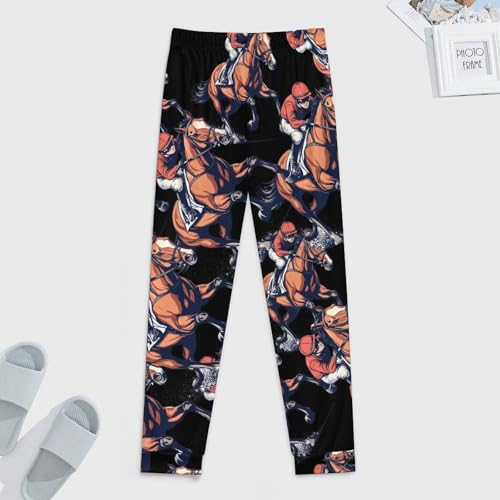 Horse Racing Men's Pajamas Pants Lightweight Sleep Lounge Pant Pjs Bottoms Casual Sleepwear4