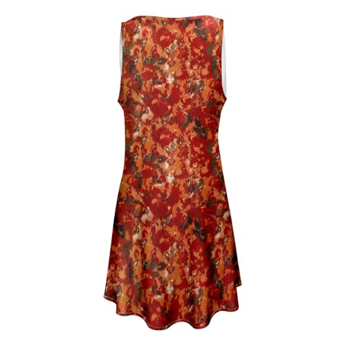Mini robe d'été décontractée à boutons et coupe ample et fluide confortable