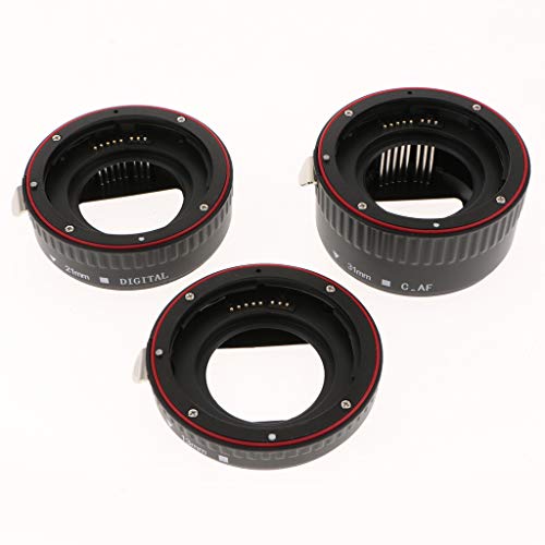 gazechimp Anel Adaptador De Lente Macro De Foco Automático Para Canon EOS EF EF-S 13mm 21mm 31mm Ver
