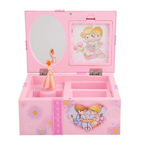 Preisvergleich Produktbild Lecxin Spieluhr, rosa Cartoon Spieluhr Schmuckschatulle für Mädchen, Mädchen für kleine Prinzessin