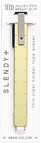 SEED Thin Steel Holder Eraser Slendy+, Green (EH-S-G)