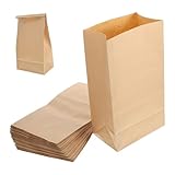 Alipis 50 Stück Kraftpapier Brottüten Lebensmittelverpackungstaschen für Snacks Hot Dogs Süßigkeiten Praktische Fettdichte Papiertüten für Feiern