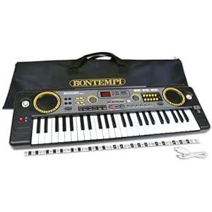 Bontempi 15 4920 Digitales Keyboard 49 Tasten Schwarz