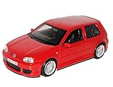  VW Volkswagen Golf iv 4 R32 Rot 3 TÜrer 1997-2006 1/24 Maisto Modellauto Modell Auto