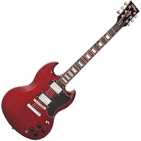 Vintage V69 Coaster Series Electric Guitar in Cherry Red Cover