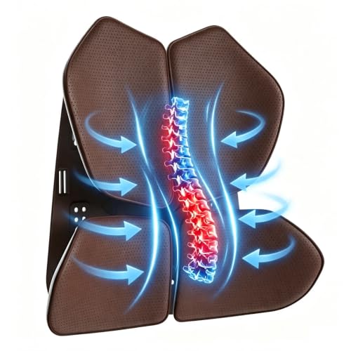 4-Zone-Back-Support-Cushion-Flexible-Lumbar-Support-for-Car-Office 4-Zone Back Support Cushion, Flexible Lumbar Support for Car & Office - Image 1