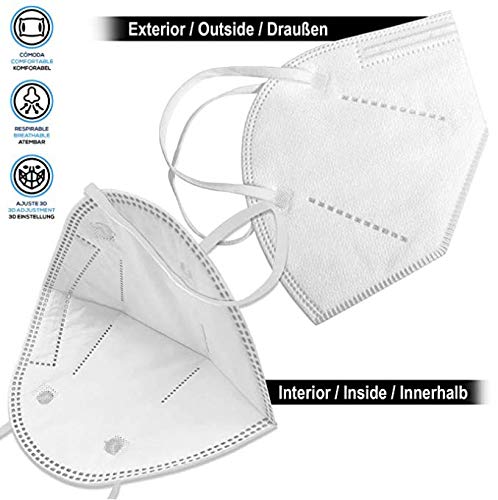 Sundaylike Mascherine Adulti 5 Strati Pacchetto