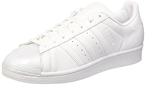 adidas Superstar Glossy, Chaussures de Basketball Femme, Blanc, 38 EU
