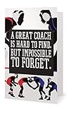 Infinity Collection Wrestling Coach Card, Great Coach is Hard to Find and Impossible to Forget, Wrestling Coach Gift
